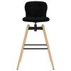 vidaXL Chaises pivotantes de bar lot de 2 noir tissu