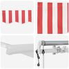 vidaXL Auvent R&eacute;tractable Rouge et Blanc 600 &times; 300 cm tissu
