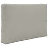 vidaXL Coussin de canap&eacute; d'ext&eacute;rieur 2 pcs Gris Polyester