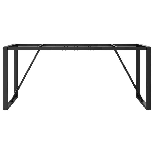 vidaXL Pieds de table à manger cadre en O 180x80x73 cm acier