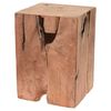 H&S Collection Tabouret Bois de teck recycl&eacute;