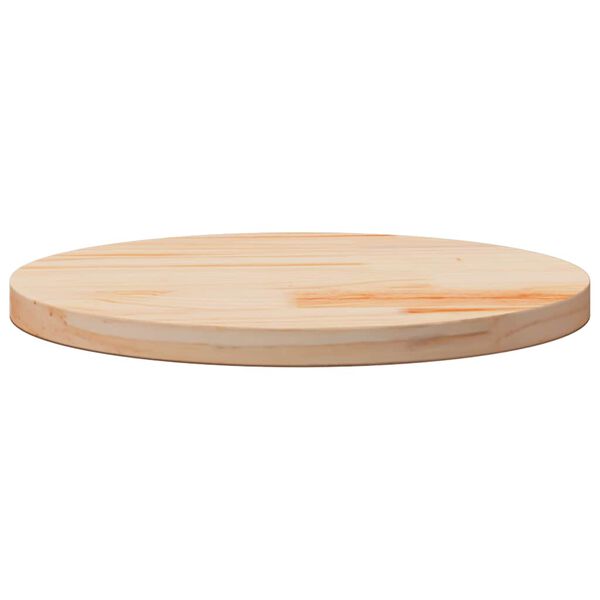 vidaXL Dessus de table rond &Oslash;50x3 cm bois de pin massif