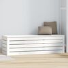 vidaXL Boîte de rangement Blanc 109x36,5x33 cm Bois massif de pin