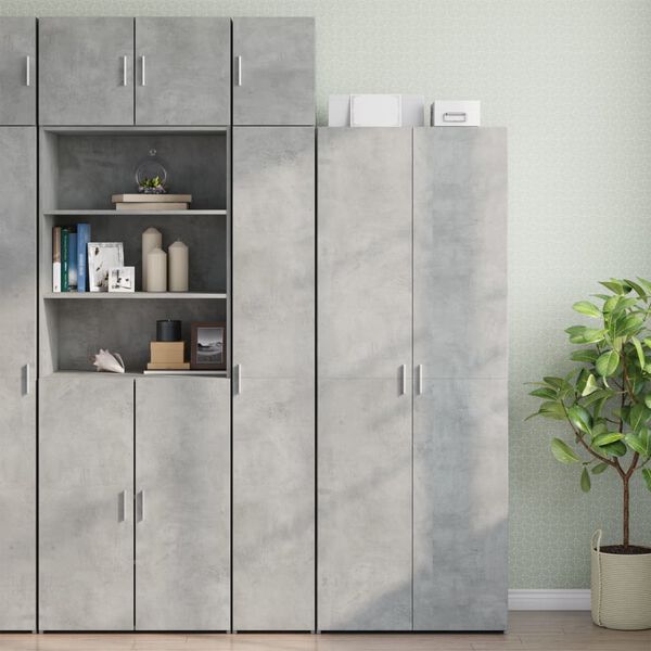 vidaXL Armoire murale gris béton 30x42,5x40 cm bois d'ingénierie