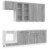vidaXL Unit&eacute; de cuisine LYON 8 pc Sonoma gris Bois d'ing&eacute;nierie