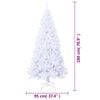 vidaXL Arbre de No&euml;l artificiel avec branches &eacute;paisses blanc 180cm PVC