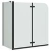 vidaXL Enceinte de Douche Noir 120 x 68 x 130 cm