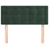 vidaXL T&ecirc;te de lit Vert fonc&eacute; 100x5x78/88 cm Velours