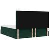 VidaXL Cadre de lit ottoman avec matelas vert fonc&eacute; 180x200cm velours