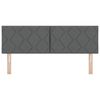 vidaXL T&ecirc;te de lit Gris 160 cm tissu