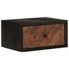 vidaXL Table de chevet faite main Naturel 40 x 30 x 20 cm