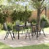 vidaXL Ensemble de salle à manger pour jardin 5 pcs Anthracite