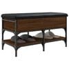 vidaXL Banc &agrave; chaussures ch&ecirc;ne marron 82x42x45 cm bois d'ing&eacute;nierie