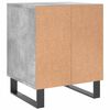 vidaXL Tables de chevet 2 pcs gris béton 40x35x50 cm bois d’ingénierie