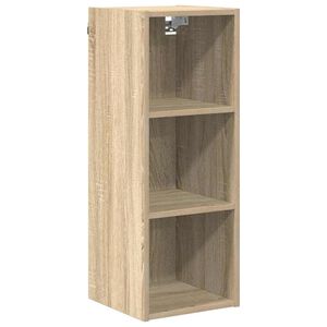 vidaXL Armoire suspendue avec stockage Ch&ecirc;ne Sonoma 30 x 29,5 x 80 cm