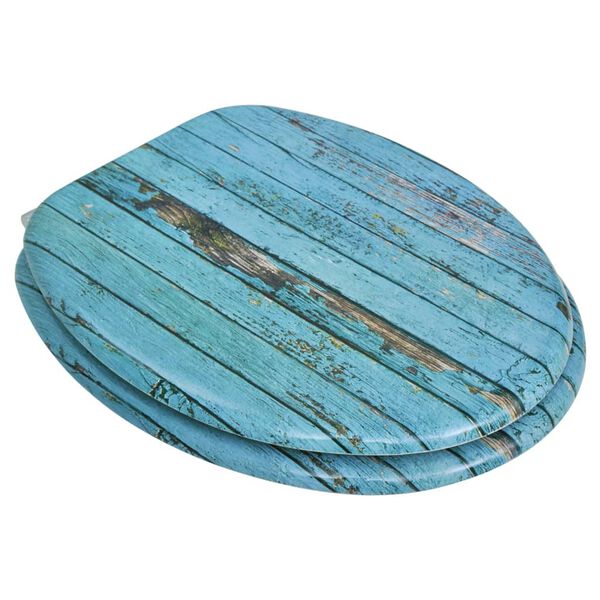 vidaXL Sièges de toilette avec couvercles 2 pcs MDF Vieux bois