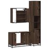 vidaXL Ensemble de meubles de salle de bain 3 pcs Chêne marron