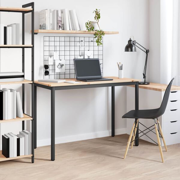 vidaXL Table de salle &agrave; manger / Table de repas Naturel