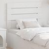 vidaXL T&ecirc;te de lit Blanc 75 cm Bois d'ing&eacute;nierie