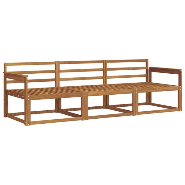 vidaXL Ensemble de canap&eacute;s d'ext&eacute;rieur 3 pcs Naturel