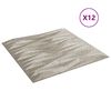 vidaXL Panneaux muraux 12 pcs B&eacute;ton Pierre 50 x 50 cm Mousse XPS