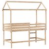 vidaXL Lit superposé avec échelle et toit sans matelas 90x200 cm