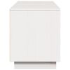 vidaXL Meuble TV Blanc 156x37x45 cm Bois de pin massif