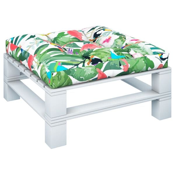 vidaXL Coussin de palette multicolore 80x80x12 cm tissu