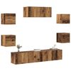 vidaXL Ensemble de meuble TV mural 5 pcs vieux bois