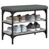 vidaXL Banc &agrave; chaussures sonoma gris 62x32x47 cm bois d'ing&eacute;nierie