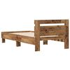 vidaXL Cadre de lit Bois ancien 193 x 95 x 88 cm Bois d'ing&eacute;nierie