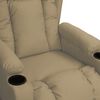 vidaXL Fauteuil de massage Cappuccino Similicuir