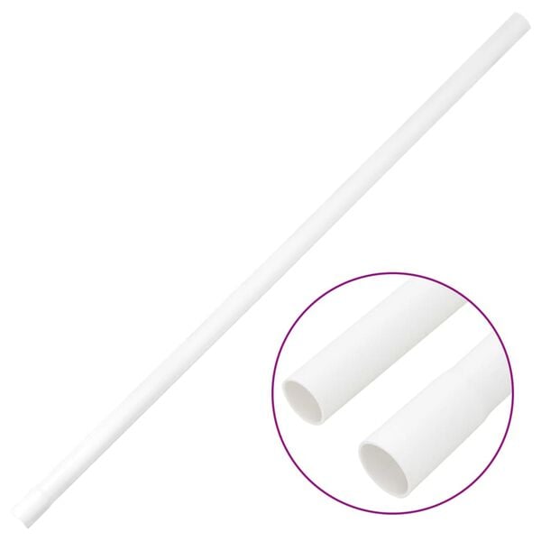 vidaXL Goulottes de câble avec pinces Ø25 mm 30 m PVC