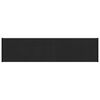 vidaXL Appui de fen&ecirc;tre Noir avec grain de bois 100 x 20 x 4,5 cm PVC