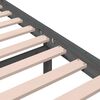 vidaXL Cadre de lit sans matelas gris bois massif 120x200 cm