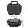 vidaXL Valise de vol portable Noir 30x24,5x12,5 cm PP