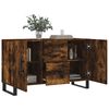 vidaXL Buffet ch&ecirc;ne fum&eacute; 100x36x60 cm bois d'ing&eacute;nierie