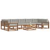 vidaXL Ensemble de canap&eacute;s d'ext&eacute;rieur 8 pcs Gris Naturel et Clair