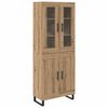 vidaXL Haut Armoire 2 pc Ch&ecirc;ne artisanal 69,5 x 34 x 180 cm