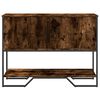 vidaXL Table console chêne fumé 100x35x74,5 cm bois d'ingénierie