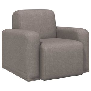 vidaXL Fauteuil Taupe Tissu