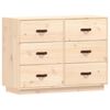 vidaXL Buffet 100x40x75 cm Bois massif de pin