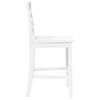 VidaXL Tabourets de bar 2 pcs blanc bois massif d'hévéa