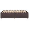 vidaXL Cadre de lit sans matelas marron fonc&eacute; 160x200 cm tissu