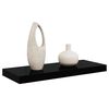 vidaXL &Eacute;tag&egrave;re murale flottante Noir brillant 60x23,5x3,8 cm MDF