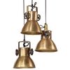 vidaXL Lampe suspendue 25 W laiton antique 30x30x100 cm E27
