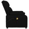 vidaXL Fauteuil de massage Noir Tissu