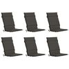 vidaXL Coussin de chaise &agrave; dossier haut GEMERT 6 pc 100 % polyester
