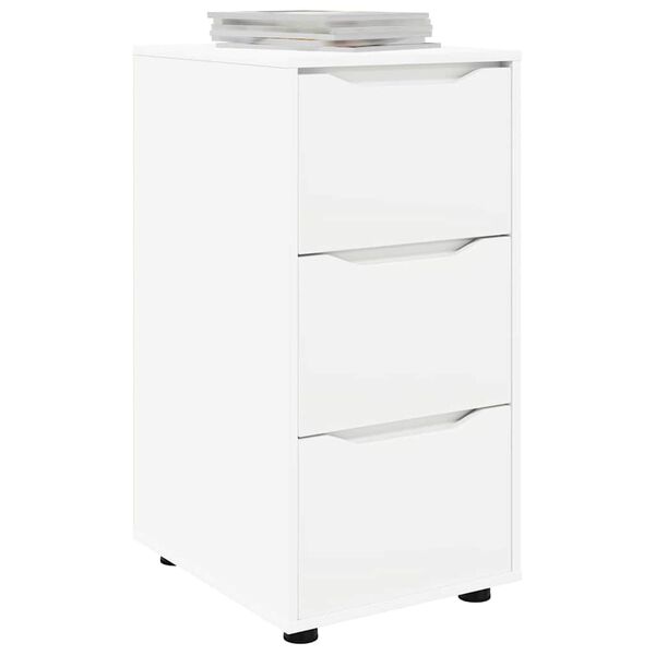 vidaXL Armoire de rangement Blanc 40 x 48 x 81 cm Bois d'ingénierie