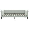 vidaXL Lit de jour avec matelas gris clair 90x190 cm velours